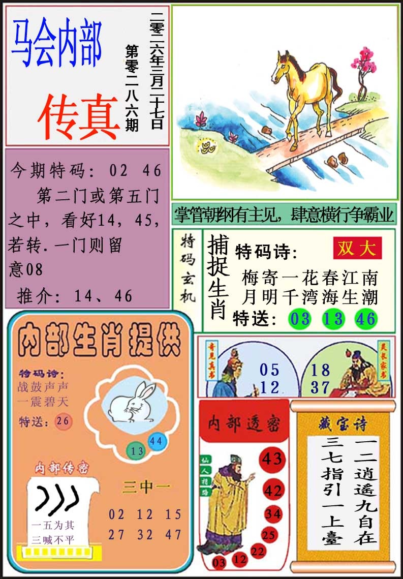 086期马会内部传真[图]