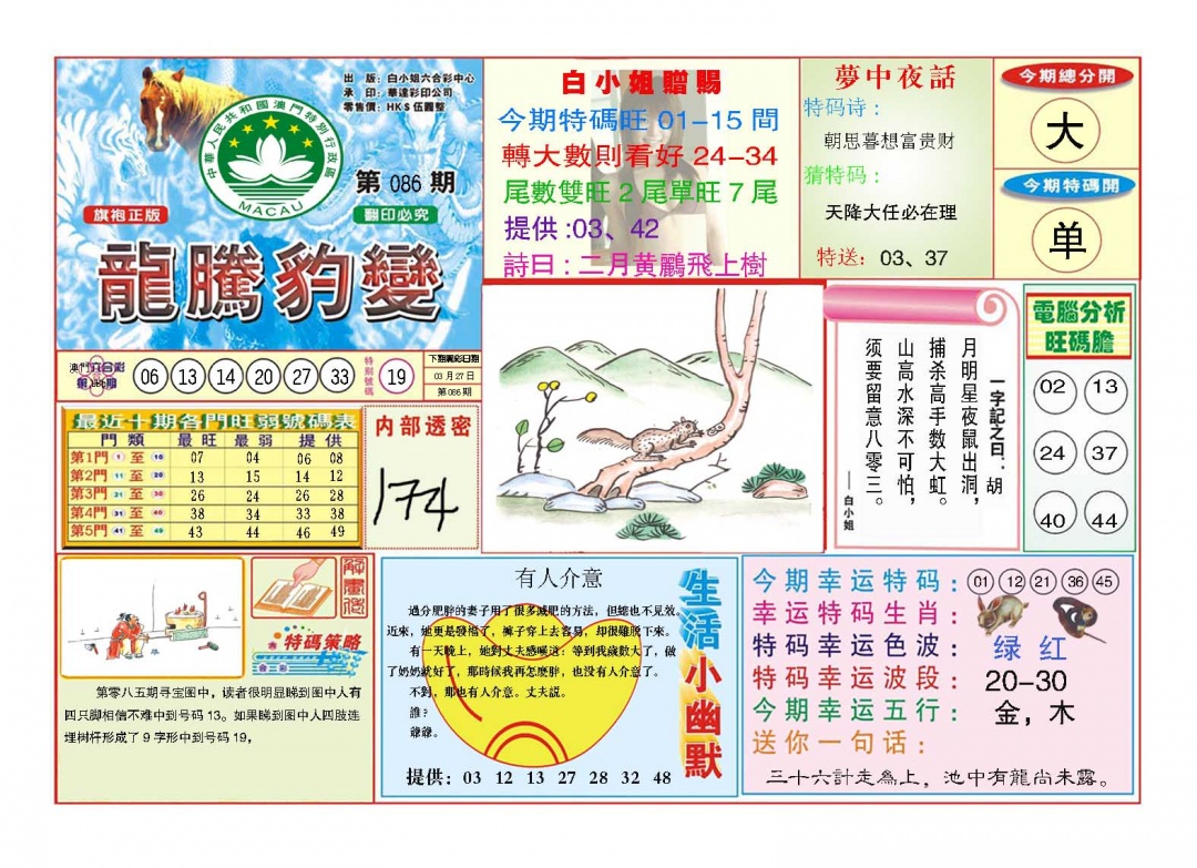 086期龙腾豹变[图]